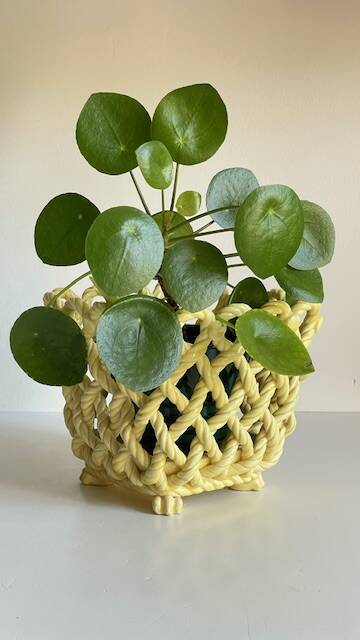 Vintage Braided Cache-Pot