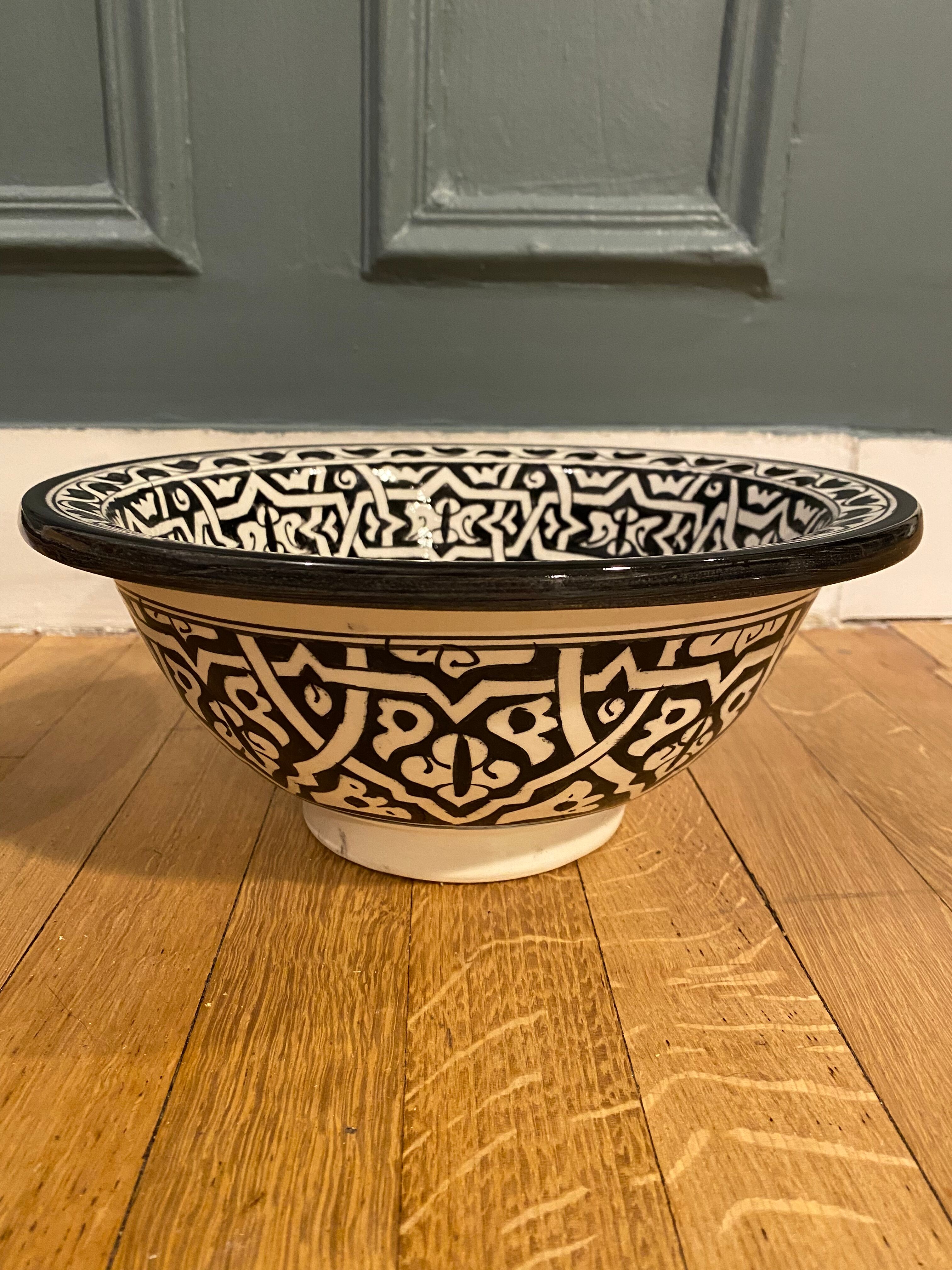 Moroccan ceramic basins