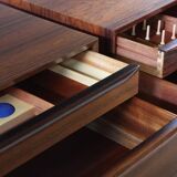 Vintage set of Danish rosewood bedside sewing nests attributed to Erling Torvits, 1960s