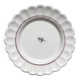 Lots of 6 white plates - Early 20th century decorated with stencil