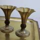 Pair of golden candle holders