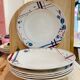 6 hollow plates Beaujeu Digoin Sarreguemines france-retro-cuisine-vintage