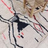 Handmade moroccan berber carpet 232 x 145 cm