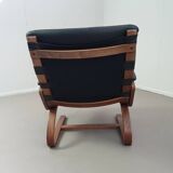 2 x leather lounge chairs