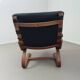 2 x leather lounge chairs