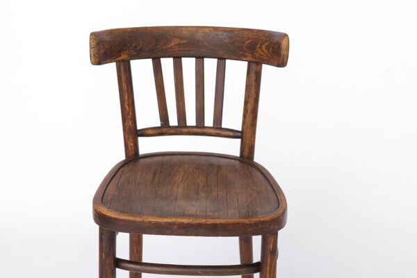 Chaise vintage années 1950 Allemagne, bois de hêtre, chaise en bois du milieu du siècle, salle à manger