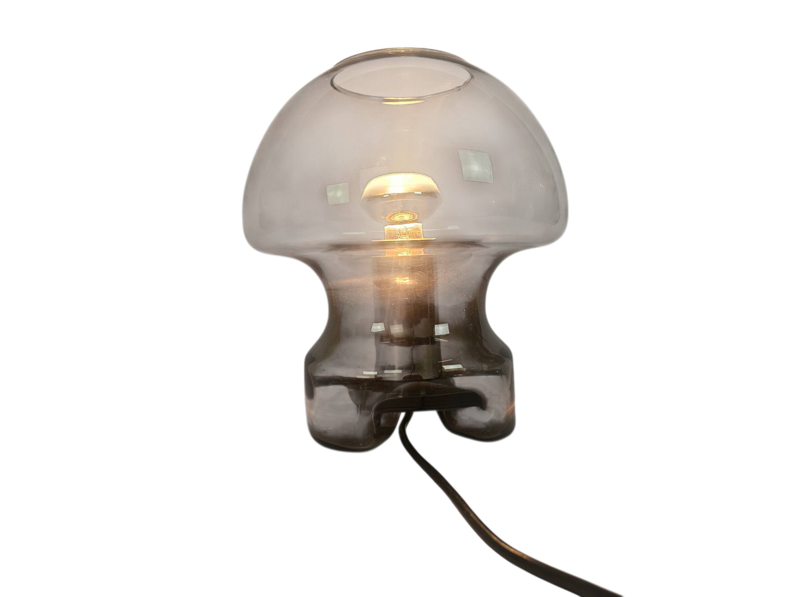 Süssmuth Leuchten - Mushroom Lamp - 'Smoked' glass - Germany - 1970's