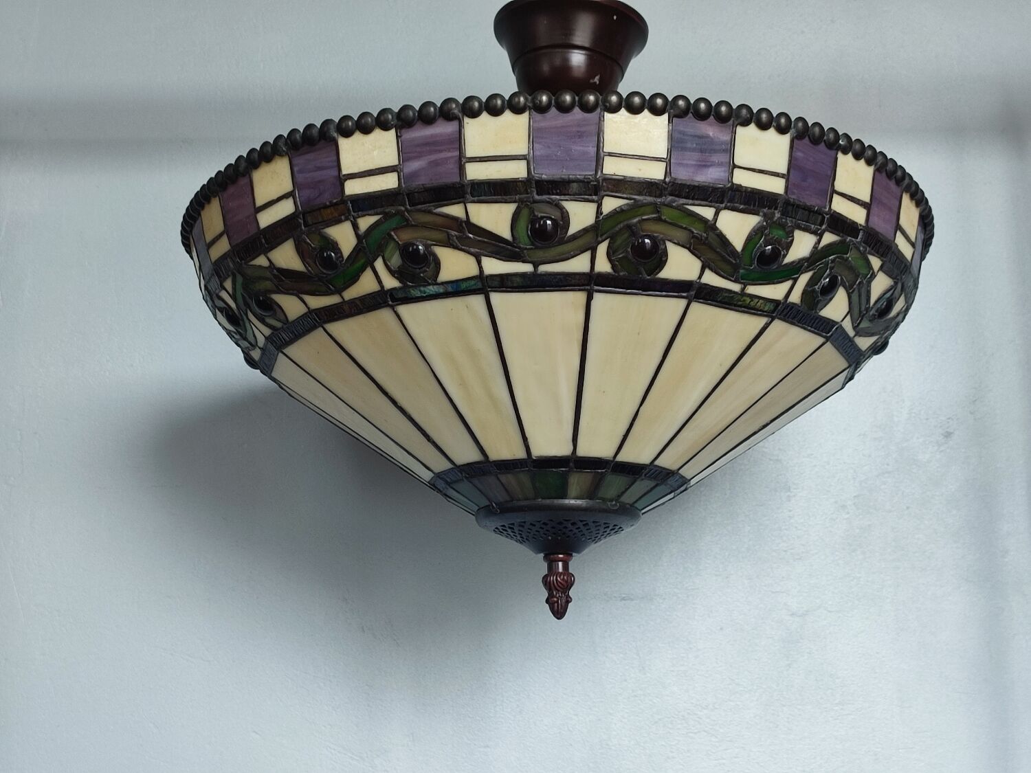 Vintage Tiffany style ceiling lamp