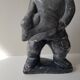 Inuit Art Soapstone Sculpture Eskimo Hunter/Fisherman Signed. 1960s