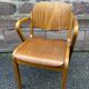 fauteuil de bureau Scandinave bois vintage