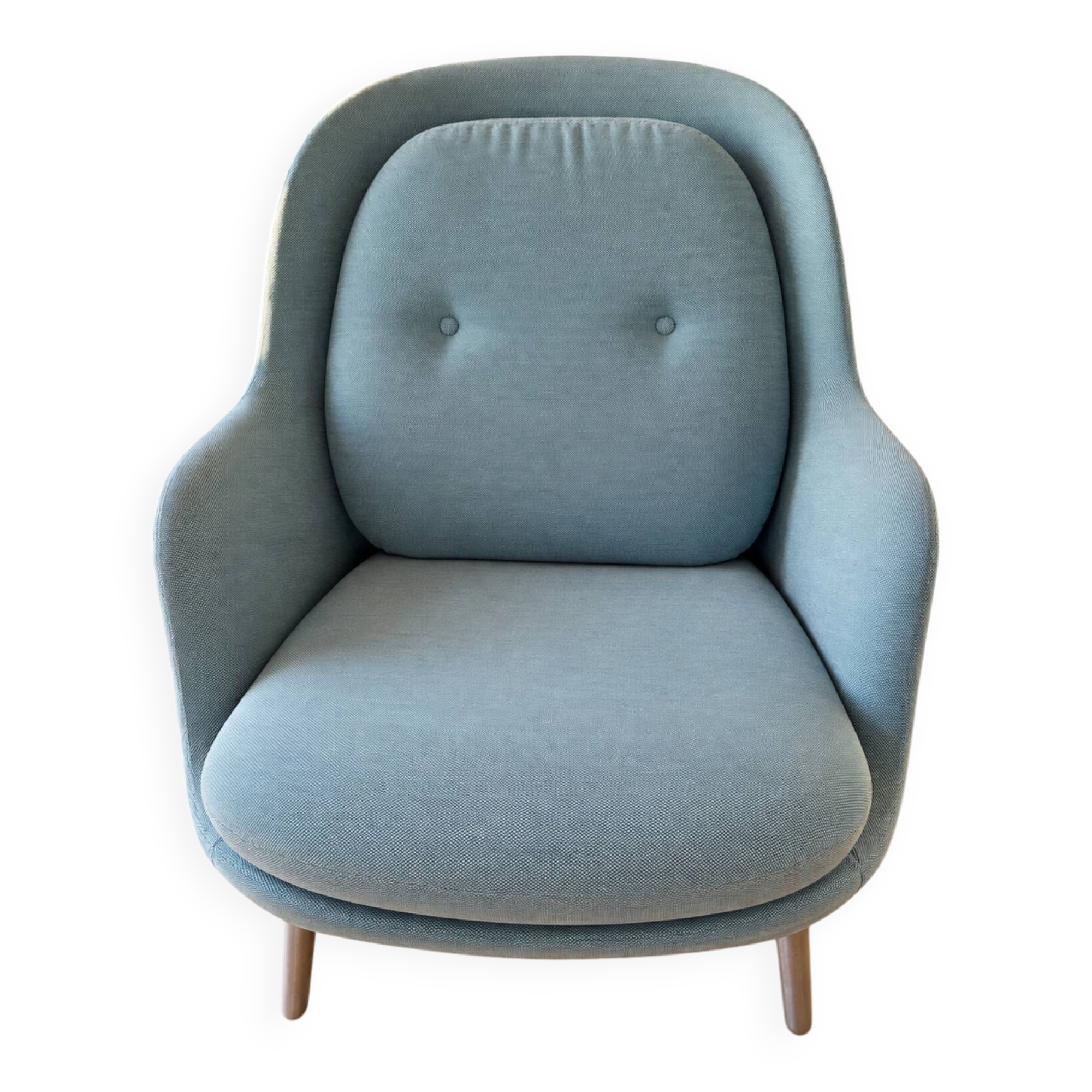 Fri™ armchair fritz hansen – jaime hayon – light blue fabric