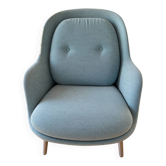 Fauteuil fri™ fritz hansen – jaime hayon – tissu bleu clair