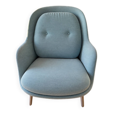 Fri™ armchair fritz hansen – jaime hayon – light blue fabric