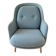 Fri™ armchair fritz hansen – jaime hayon – light blue fabric