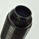 Modernist art deco vase in black glass