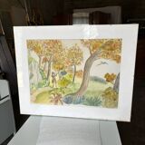 Old watercolor