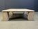Vintage square four legged travertine coffee table, 1970s