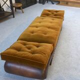 Studded leather bench circa 1920