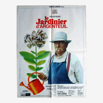 Original movie poster "The gardener of Argenteuil" Jean Gabin