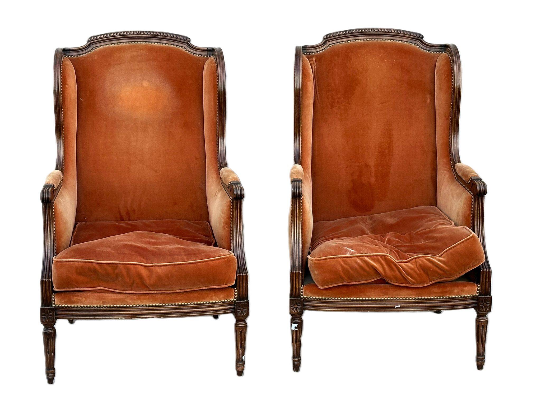 Paire de Fauteuils Bergère