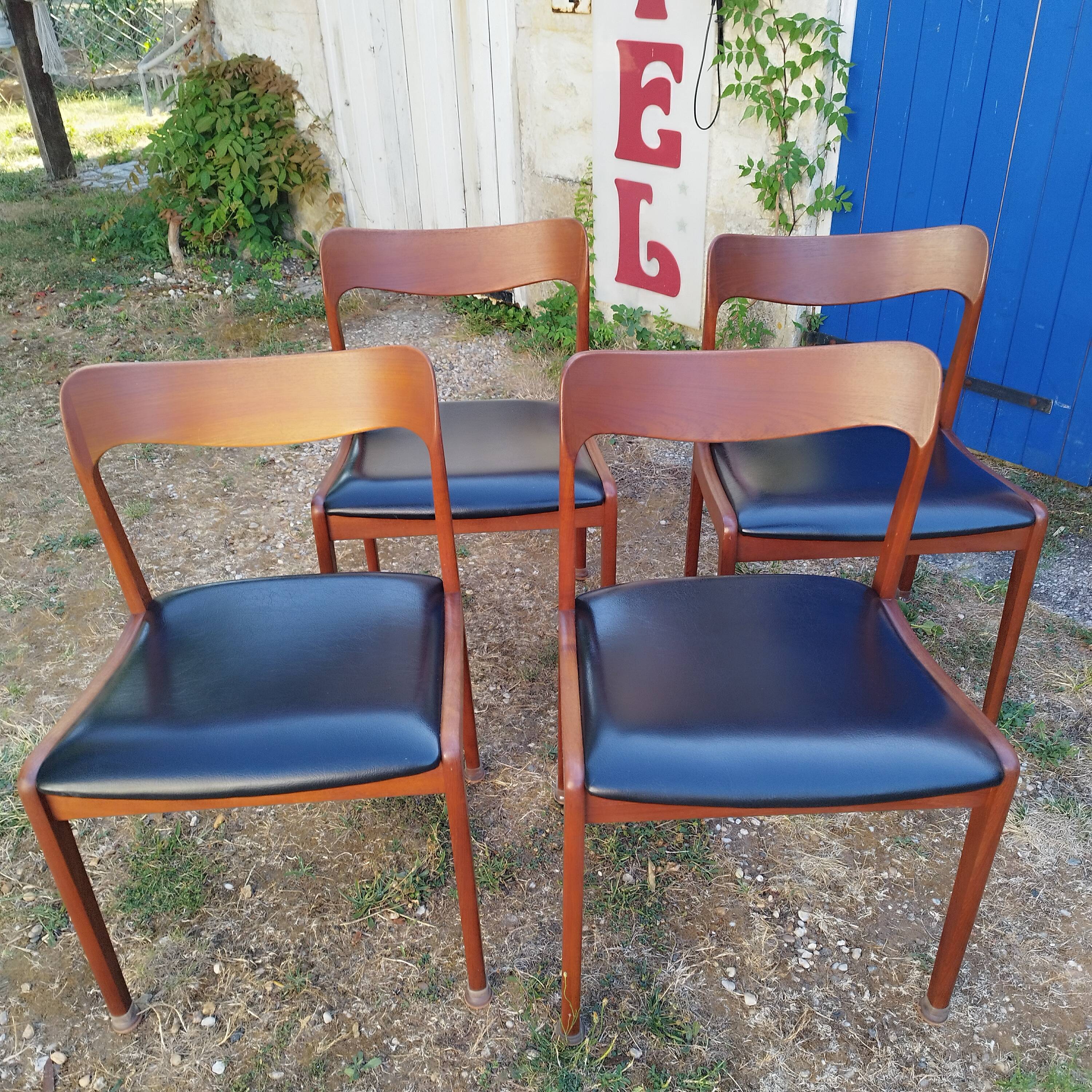 Scandinavian chairs in teak