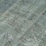 Hand-knotted oriental overdyed 174 cm x 240 cm grey patchwork carpet