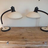 2 lampes flexibles orientables Aluminor années 80