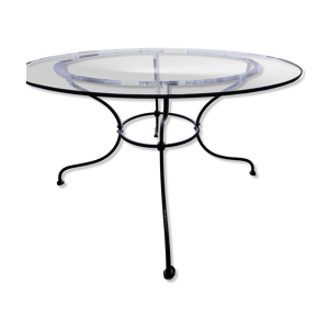 Table ronde en verre
