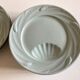 Set de 6 assiettes céladon de Sarreguemines 1950