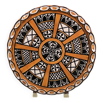 Large trivet or pie dish 20th century Yvon Roy 27 cm