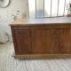 XXL solid oak counter sideboard