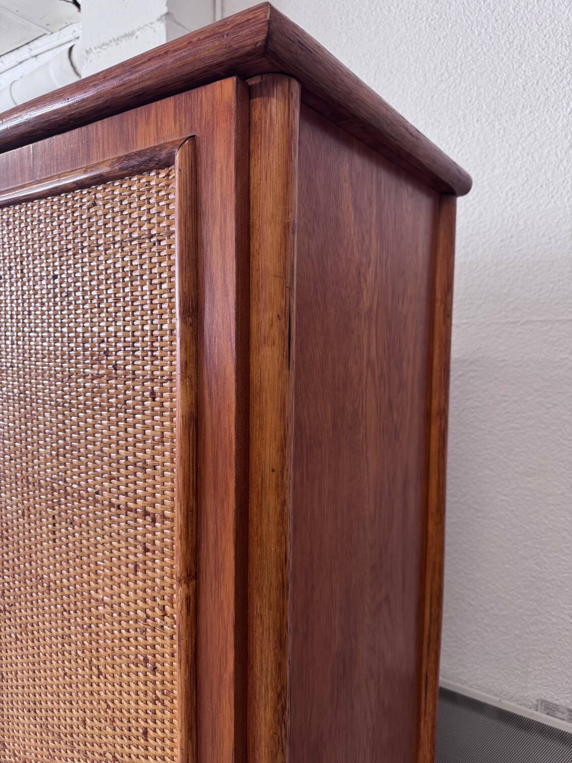 Roche Bobois rattan wardrobe