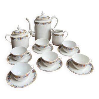 Ancien service à café en porcelaine de Limoges – années 1920