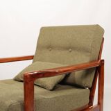 Vintage armchair green olive design by Z.Baczyk 1965