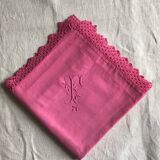 Old Fuschia Pink Cotton Pillowcase