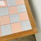 Table basse carrelage années 50