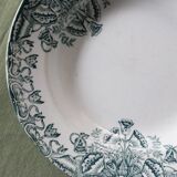Lebacqz & M. Bouchard ironstone deep plate FLORAL model