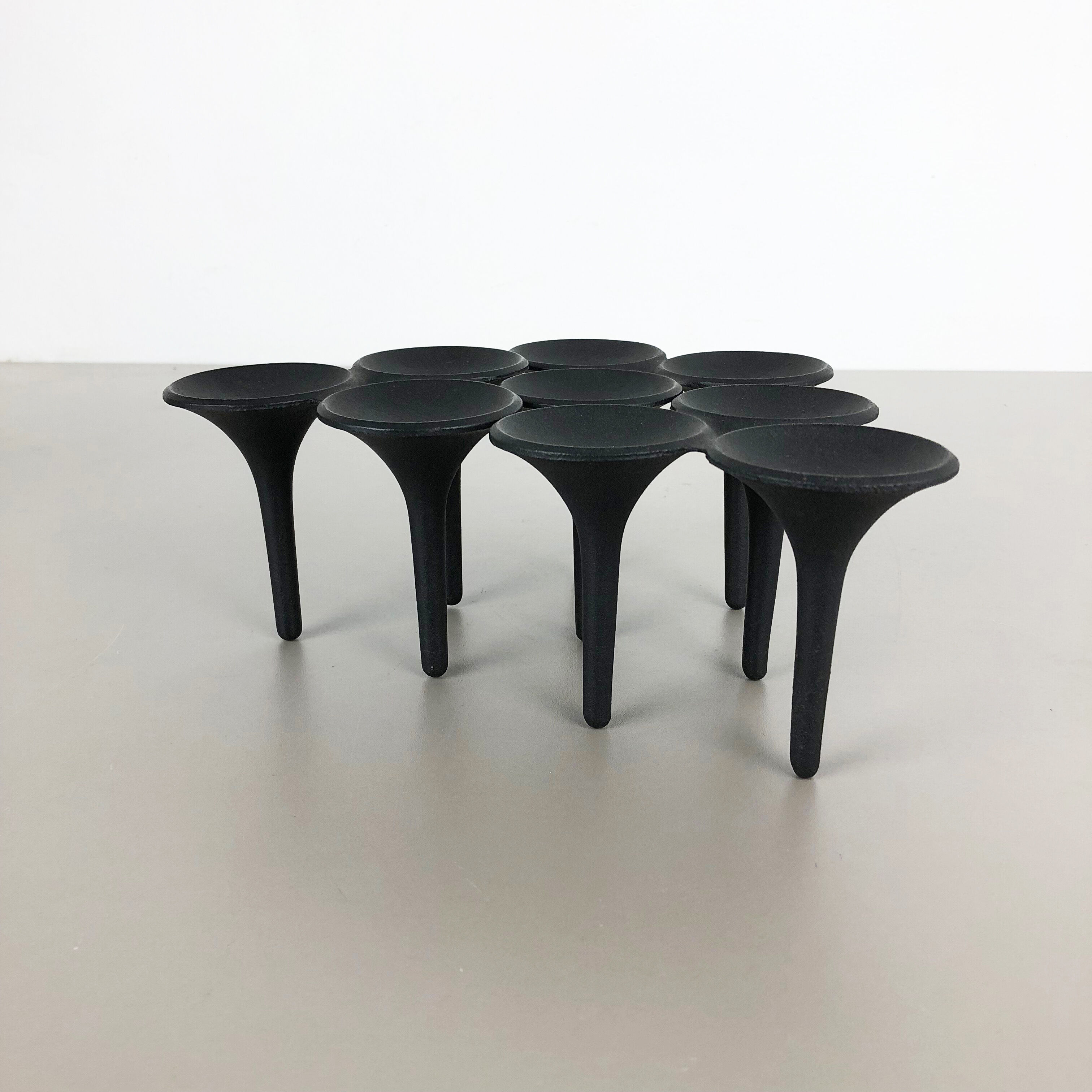 Set of 3 danish candleholder "Hornblower" Christel & Christer Holmgren, 1970s