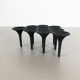 Set of 3 danish candleholder "Hornblower" Christel & Christer Holmgren, 1970s