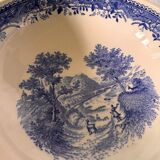 Villeroy and Boch Burgeland blue soup cups with underplates