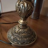 Pair of vintage brass bedside lamps