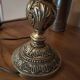 Pair of vintage brass bedside lamps