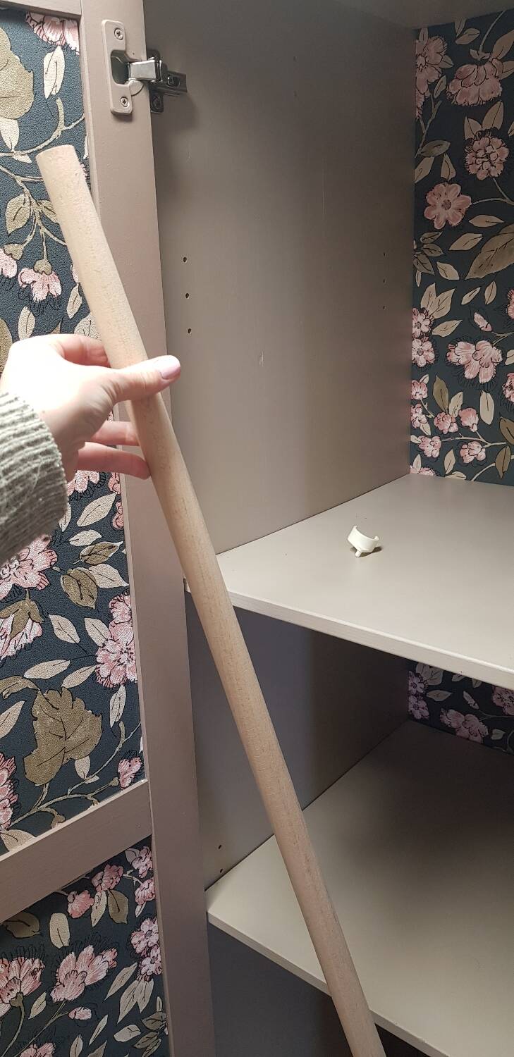 Old pink wardrobe