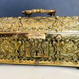 Gilded bronze jewelry chest
