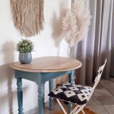 Console small renovated solid wood desk