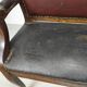 Leather bistro bench