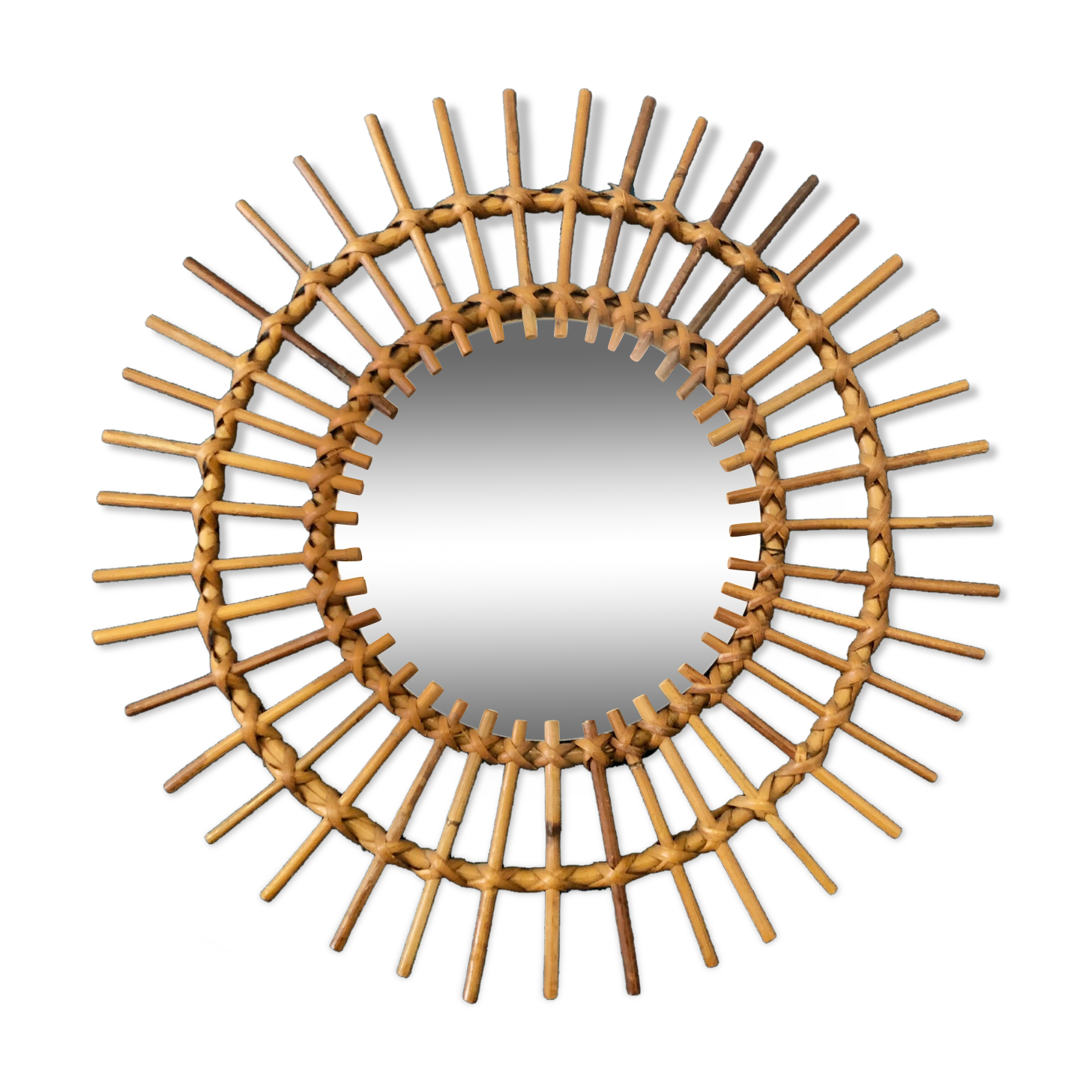 Bamboo sun mirror