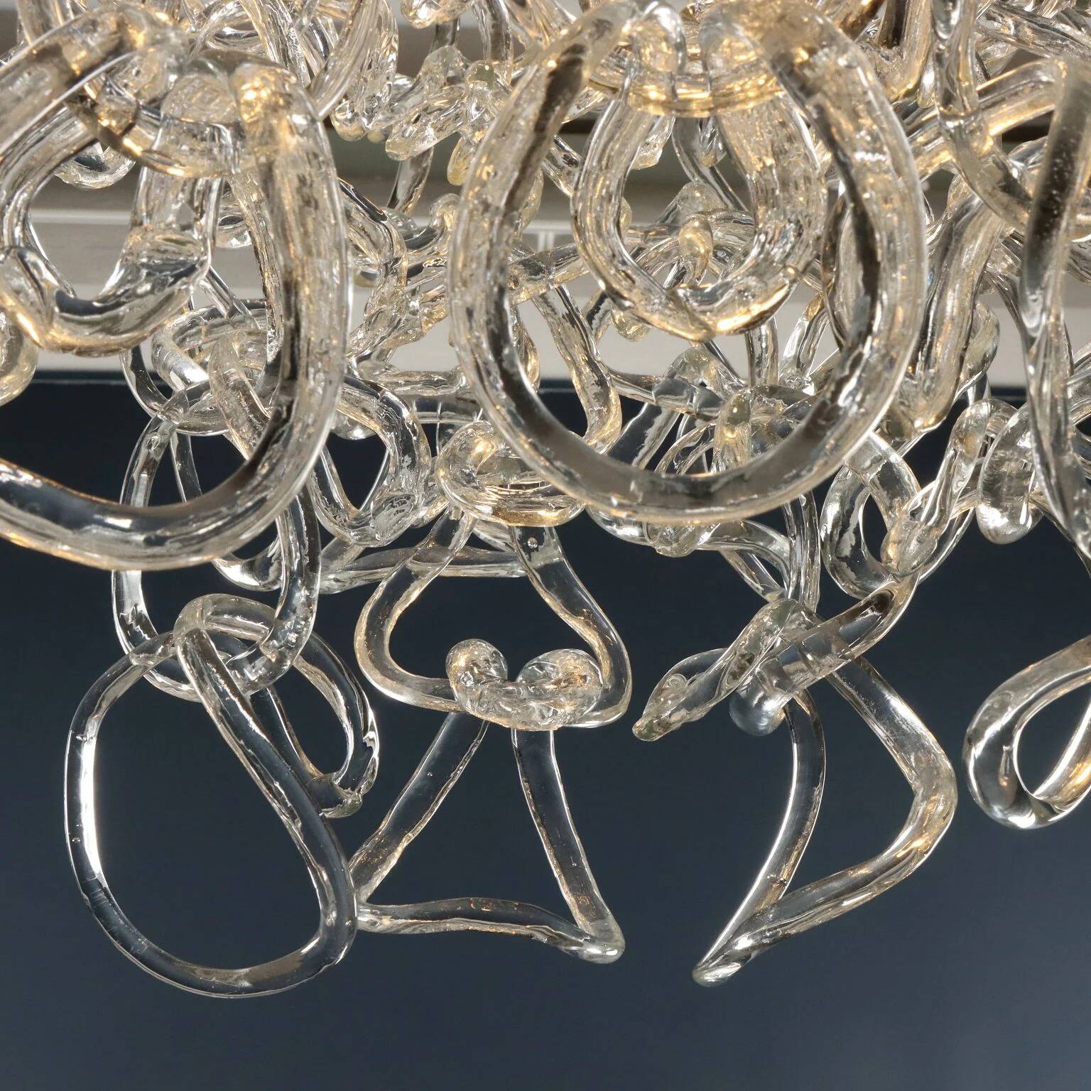 Vistosi Giogali ceiling lamps, vintage design by Angelo Mangiarotti, 1960s.