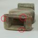 pair of small vases in hard stone carved Chinese China