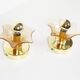 Paire d'appliques en verre de Murano et laiton par Sische, Allemagne, années 1970
